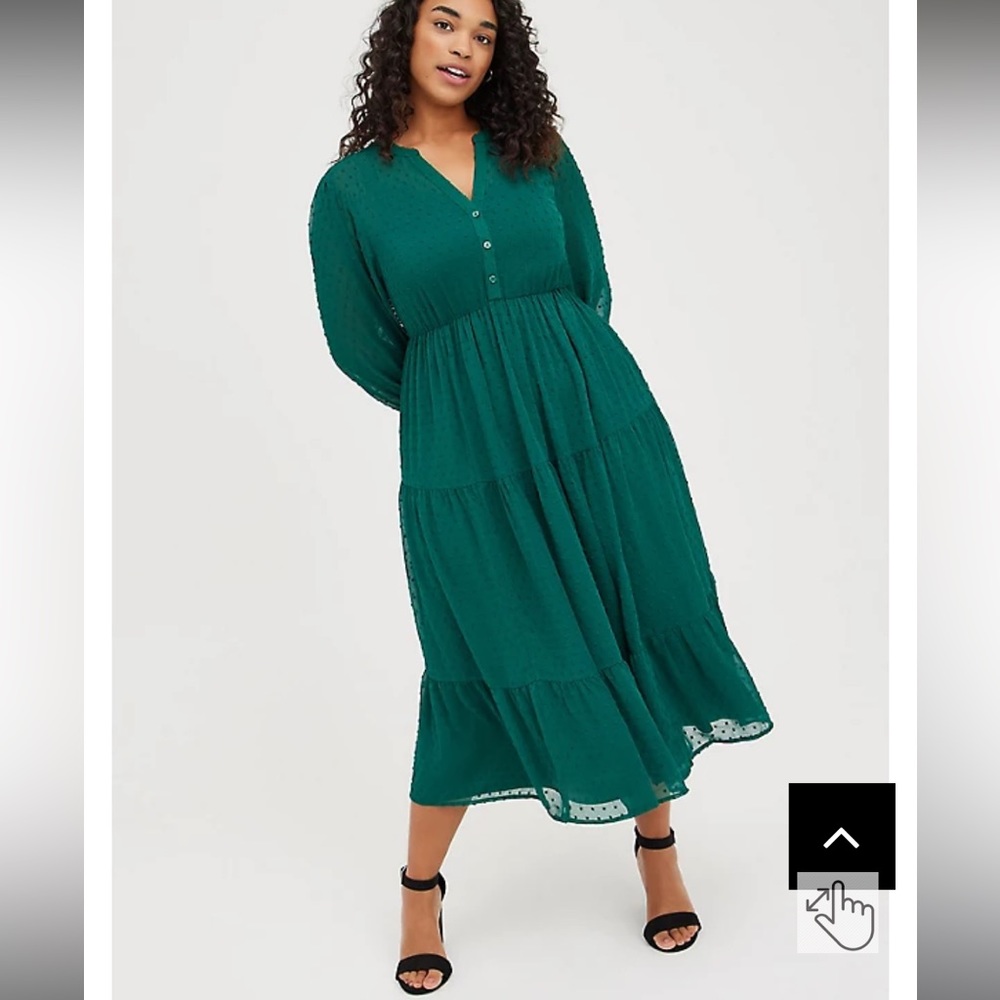 Emerald green torrid dress